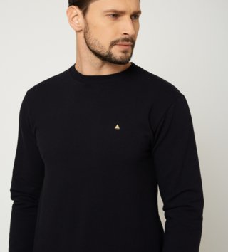 Pánske tričká a mikiny /  Pánsky sveter - čierny 