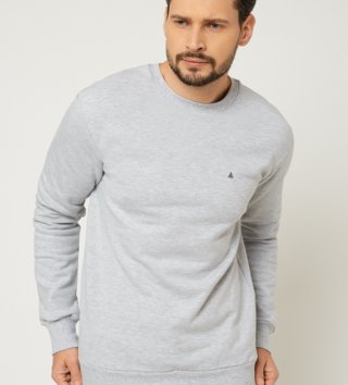 Pánske tričká a mikiny /  Pánsky sveter - svetlo sivý 