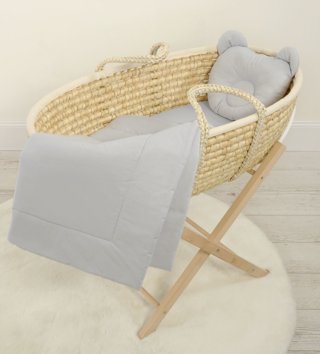 Mojžišove koše /  Perinka s vankúšikom 77x77 Teddy - Šedý 