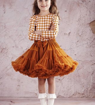 Šaty, sukne /  Petti sukňa Dolly Princess - karamel 