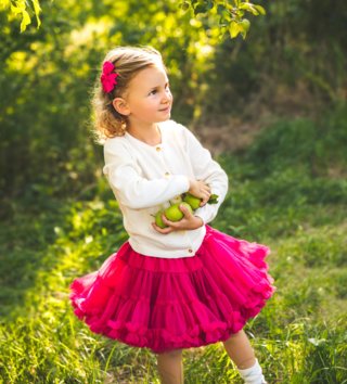 Sukne /  Petti sukňa Dolly Princess - malinovo ružová 