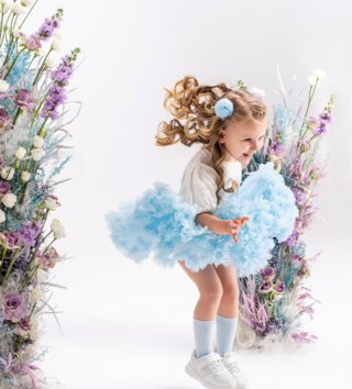Sukne /  Petti sukňa Dolly Princess - nebeská modrá 