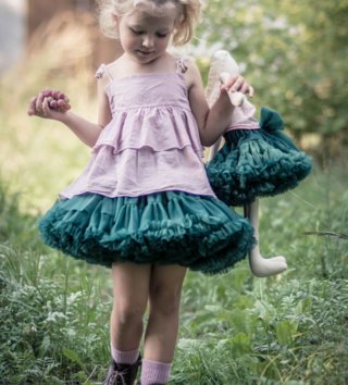 Šaty, sukne /  Petti sukňa Dolly Princess - smaragdová 