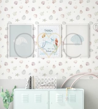 Tapety /  Vinylová tapeta Ocean Mušle W26 - biele 