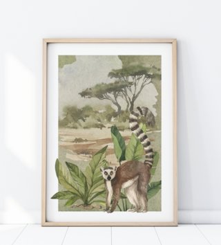 Plagáty /  Plagát Safari - Lemur P349 