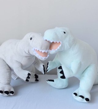 Plyšové hračky /  Plyšová hračka Dino šedý L 