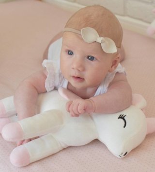 Plyšové hračky /  Plyšová hračka Jednorožec bielo - ružový L 