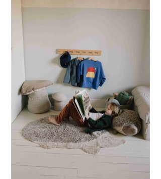 90 x 130 cm /  Prateľný detský koberec ježko Forest 130x90 