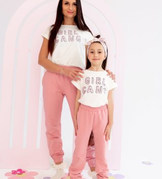 Mama a dcéra /  Set rovnaké tričko mama a dcéra GIRL GANG 