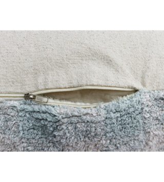 Sedacie vaky a pufy /  Sedací puf vichy - Blue sage 