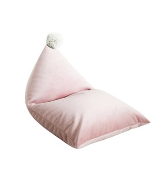 Sedacie vaky a pufy /  Sedací vak Pom Pom Pinkie - Púdrovo ružový 