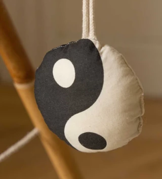 Hracie hrazdy /  Set 3 hrkálkových hračiek na hrazdičku - Panda bamboo 
