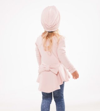Tričká s dlhým rukávom /  Tunika Peplum Pink 