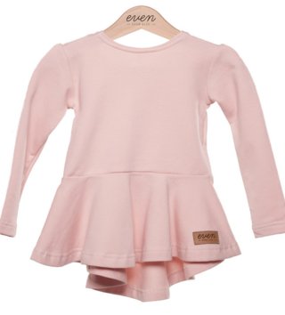 Tričká s dlhým rukávom /  Tunika Peplum Pink 