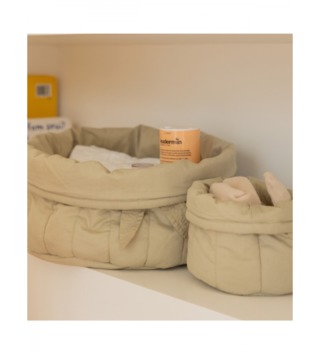 Koše na hračky, úložné boxy /  Úložné košíky - Bambie olive 