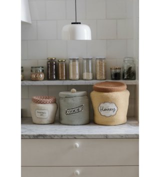 Koše na hračky, úložné boxy /  Úložný dizajnový košík - Strawberry jam 