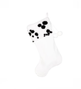 Doplnky /  Vianočná čižma - White/dalmatian 