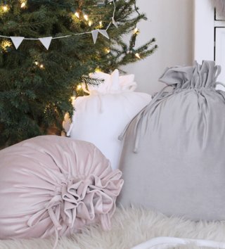 Doplnky /  Vianočné dekoračné vrece - biele 