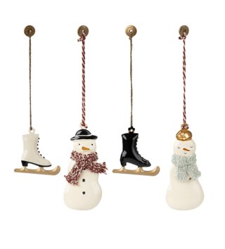 Maileg hračky /  Vianočné kovové ozdoby Maileg - Winter wonderland 