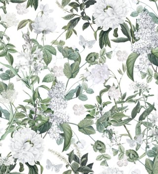 Tapety /  Vinylová tapeta Nature kvety a motýle W43 